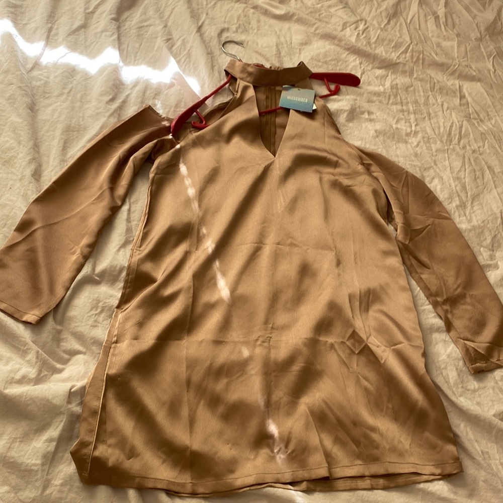 Woman Missguided Dress Champagne